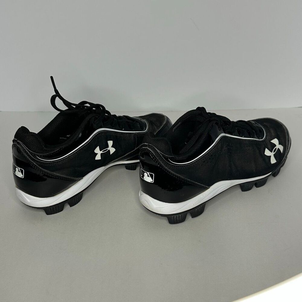 Under Armour UA Leadoff Low RM 3.0 Baseball Cleats Black and White | Men Size 7 - Picture 9 of 11